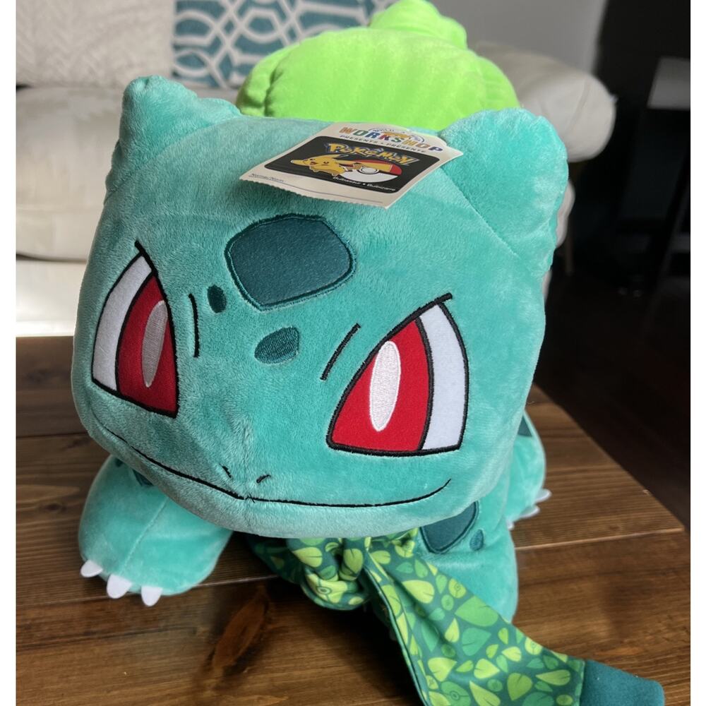 Build a Bear Pokémon 16" Bulbasaur NWT-SCARF-NO SOUND Plush Stuffed Animal 2021